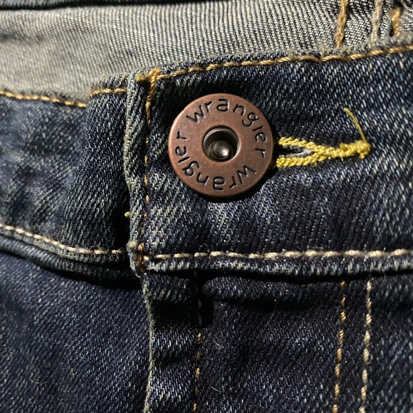 Wrangler Dark Blue Straight Jeans - Picture 5 of 10